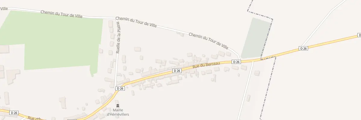 Plan du 348 Rue du Berceau à Hémévillers