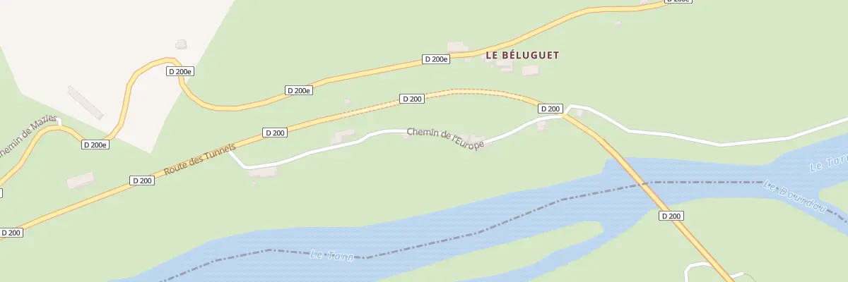 Plan du 5196 Le Beluguet à Broquiès