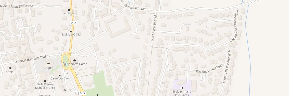 Plan du 10 Rue Marcel Pagnol à Othis