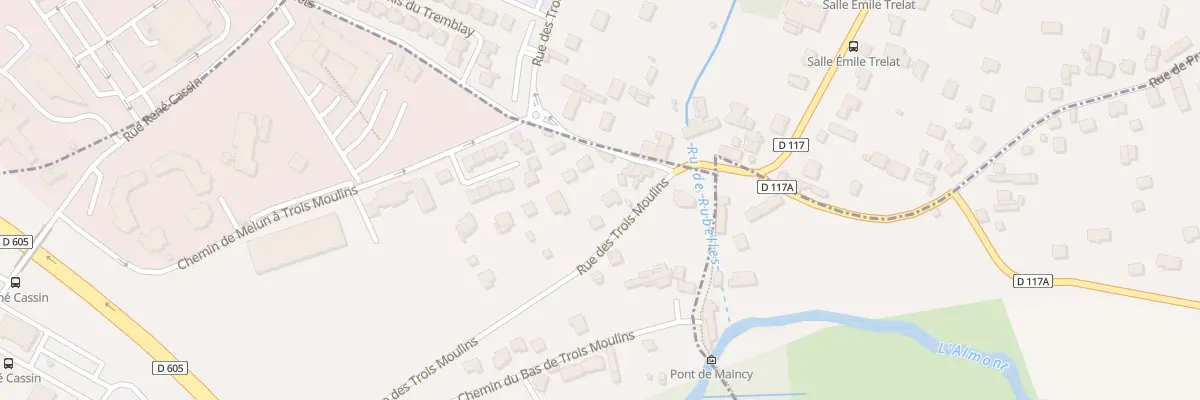 Plan du 123 Rue des 3 Moulins à Melun