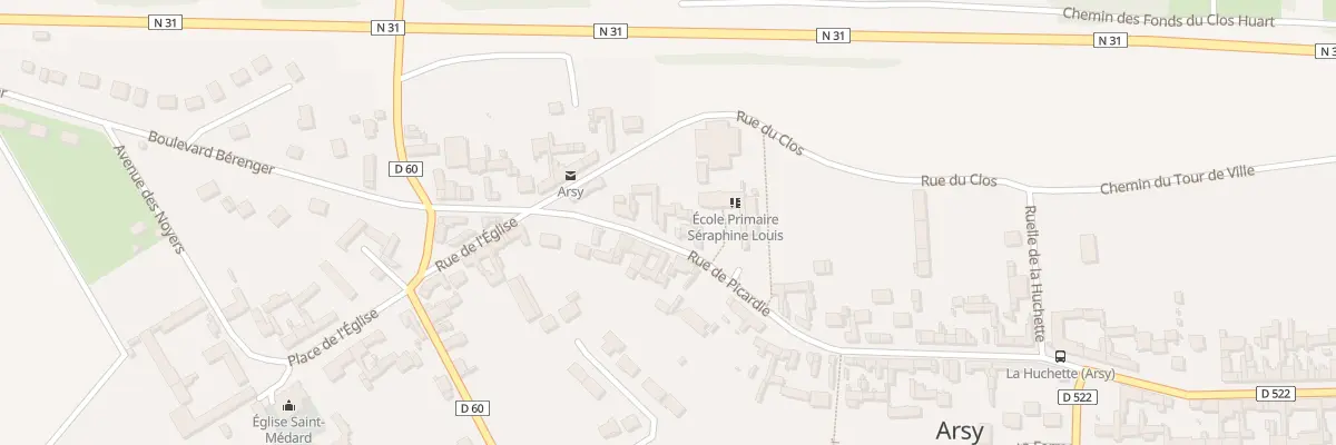 Plan du 128 Rue de Picardie à Arsy