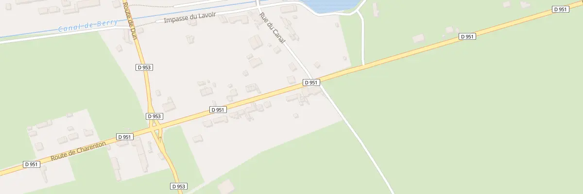 Plan du 221 Rte de Sancoins à Charenton-du-Cher
