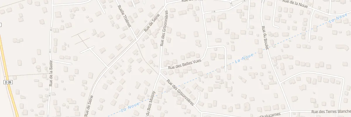 Plan du 39 Rue des Belles Vues à Vaux-le-Pénil