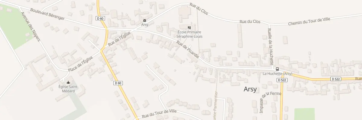 Plan du 107 Rue de Picardie à Arsy