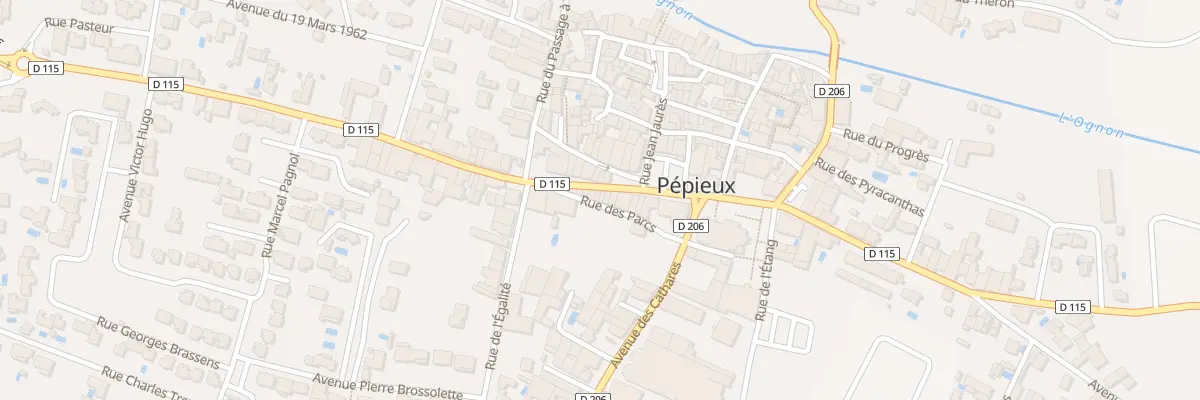 Plan du 40 Bd du Minervois à Pépieux