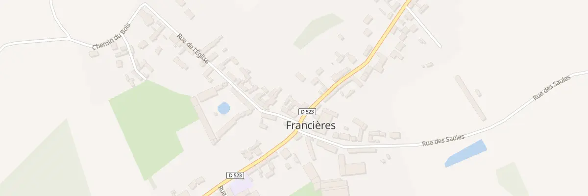 Plan du 1 Rue de l’Eglise à Francières