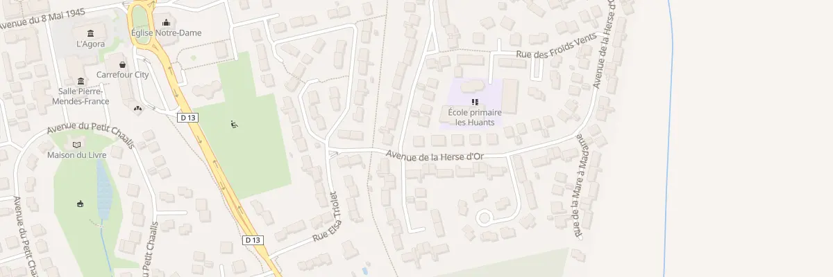 Plan du 46 Av de la Herse d’Or à Othis