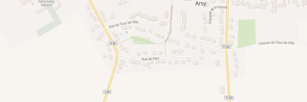 Plan du 8 Rue du Parc à Arsy