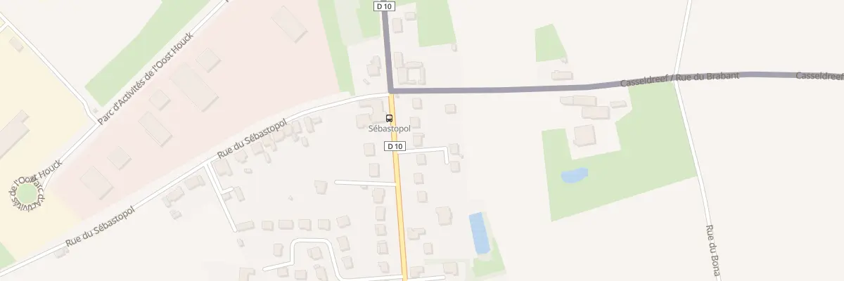 Plan du 1880 Rue de la Gare à Boeschepe