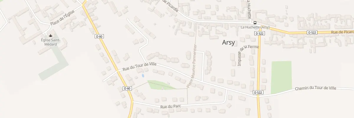 Plan du 12 Che du Tour de Ville à Arsy