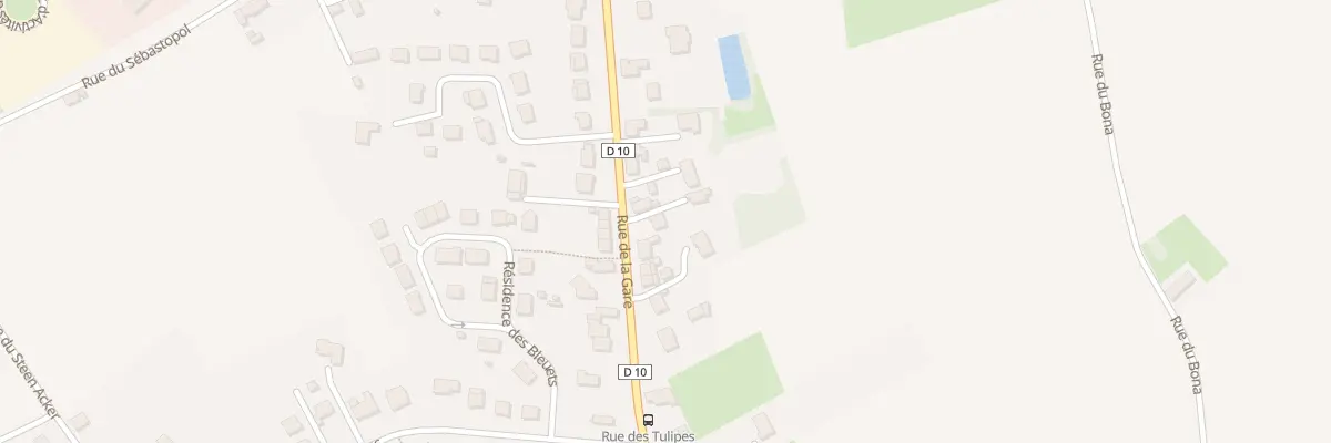 Plan du 1676 Rue de la Gare à Boeschepe