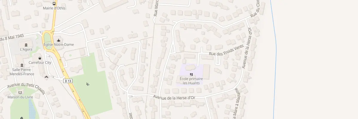 Plan du 34 Av de la Herse d’Or à Othis