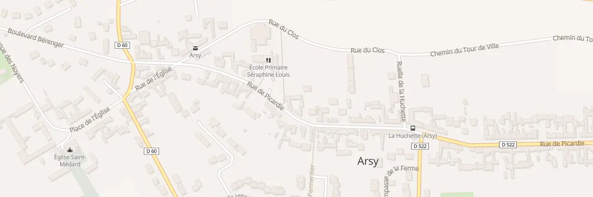 Plan du 120 Rue de Picardie à Arsy