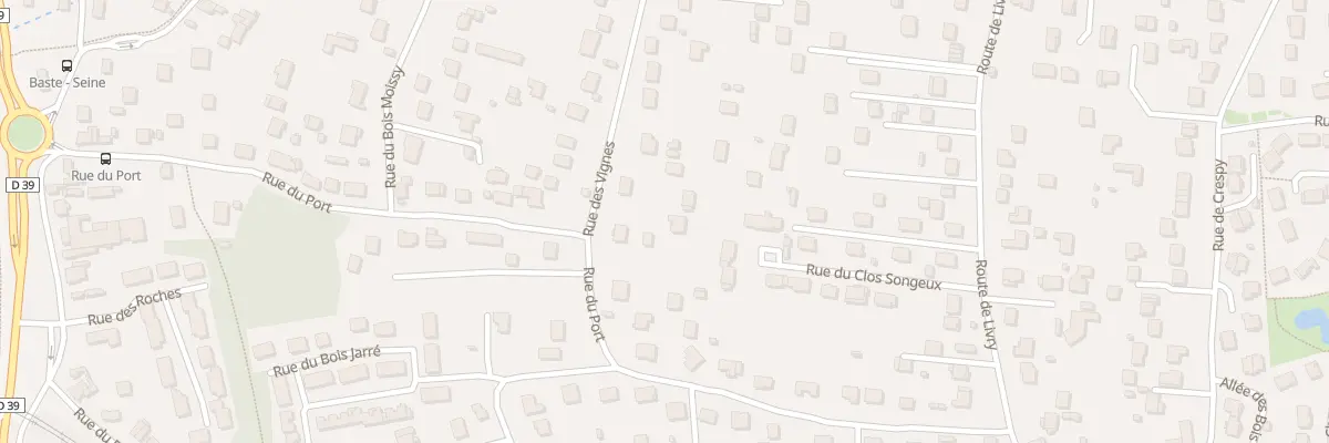 Plan du 233 Rue des Vignes à Vaux-le-Pénil
