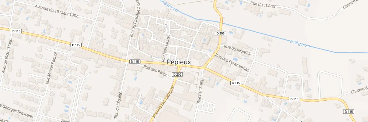 Plan du 41 Bd du Minervois à Pépieux