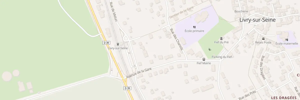 Plan du 2B Rue de Melun à Livry-sur-Seine