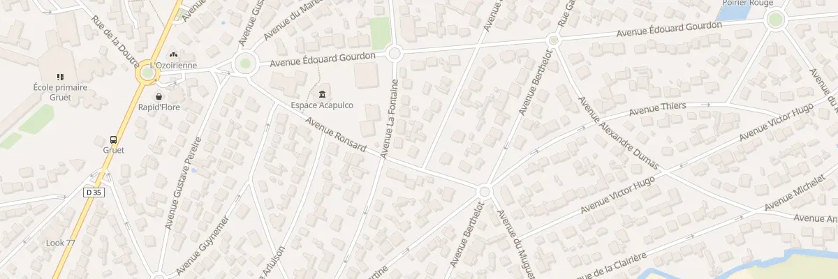 Plan du 1B Av Racine à Ozoir-la-Ferrière