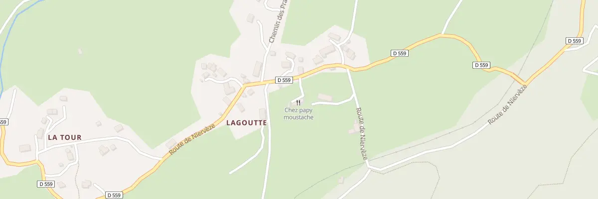 Plan du 5225 Lagoutte à Thiézac