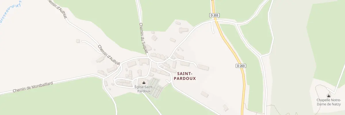 Plan du 5245A Saint Pardoux à La Tour-d’Auvergne