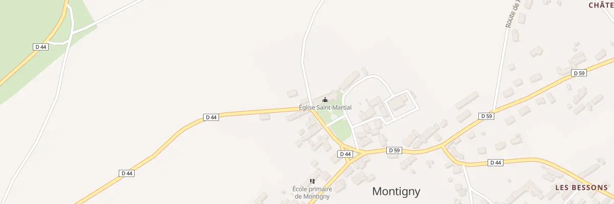Plan du 91 Le Bourg à Montigny