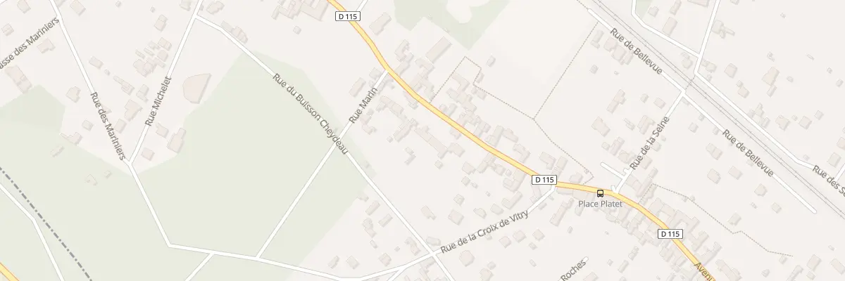 Plan du 21 Av Alfred Roll à Bois-le-Roi