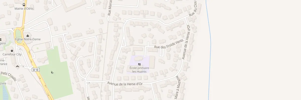 Plan du 16 Rue des Froids Vents à Othis