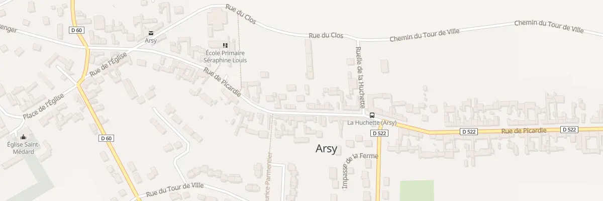 Plan du 108 Rue de Picardie à Arsy