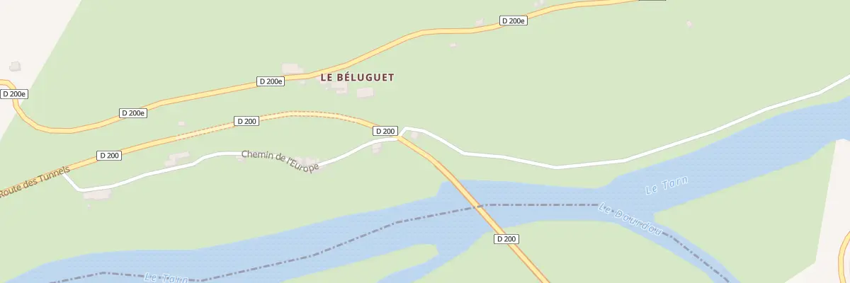 Plan du 5192 Le Beluguet à Broquiès