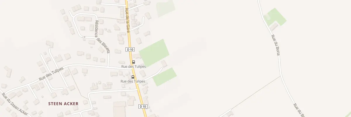 Plan du 1500 Rue de la Gare à Boeschepe