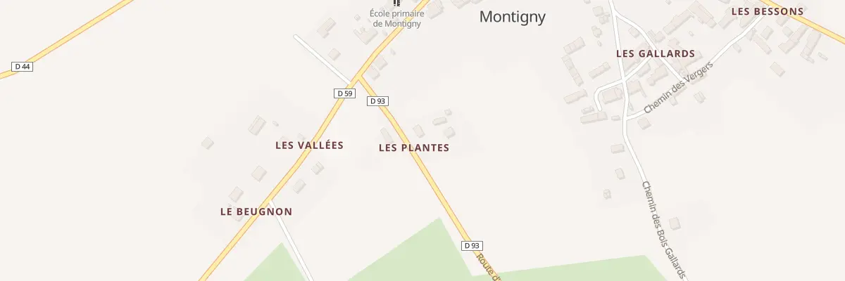 Plan du 101 Rte d’Azy à Montigny