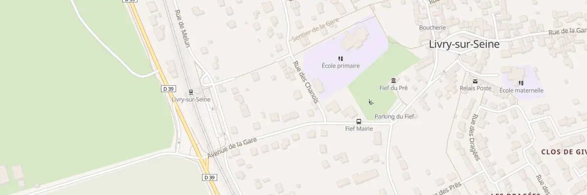 Plan du 1 Rue des Chanois à Livry-sur-Seine