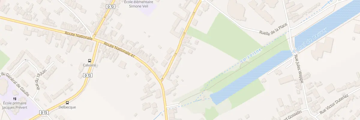 Plan du 421 Rue Pasteur à Beuvry