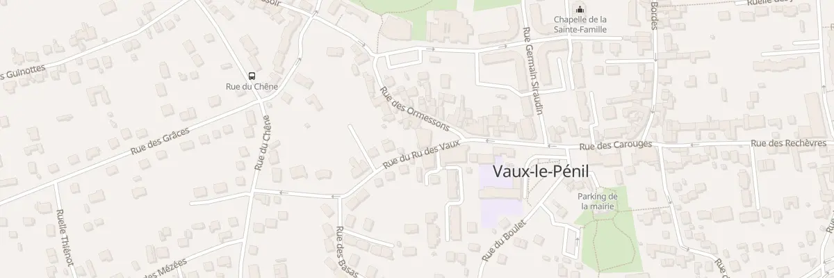 Plan du 3 Rue du Ru des Vaux à Vaux-le-Pénil