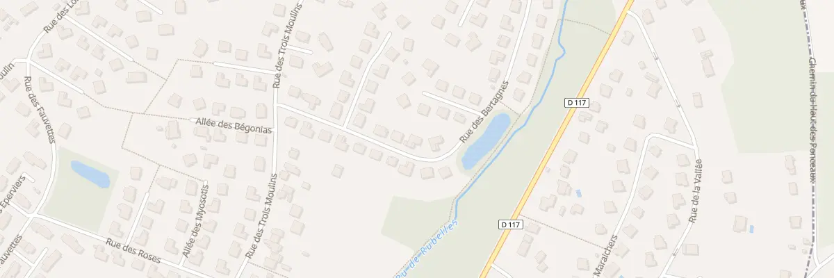 Plan du 9 Rue des Bertagnes à Rubelles