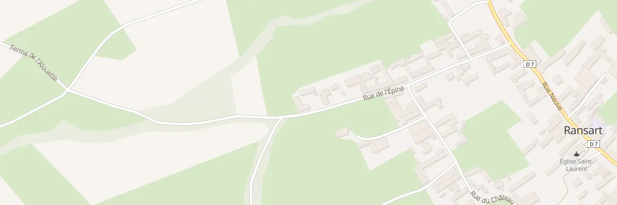 Plan du 26 Rue de l’Epine à Ransart
