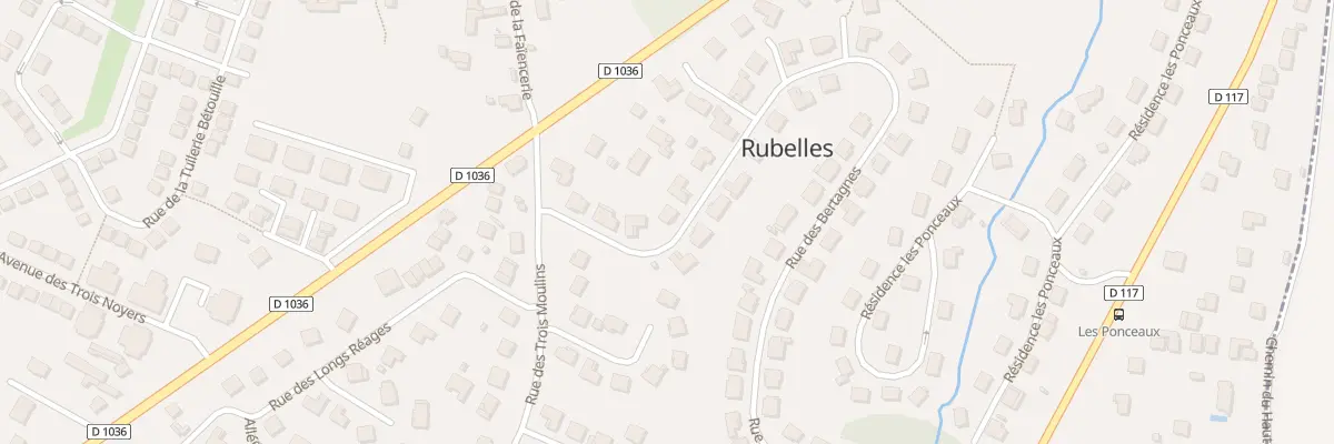 Plan du 88 Rue des Bertagnes à Rubelles
