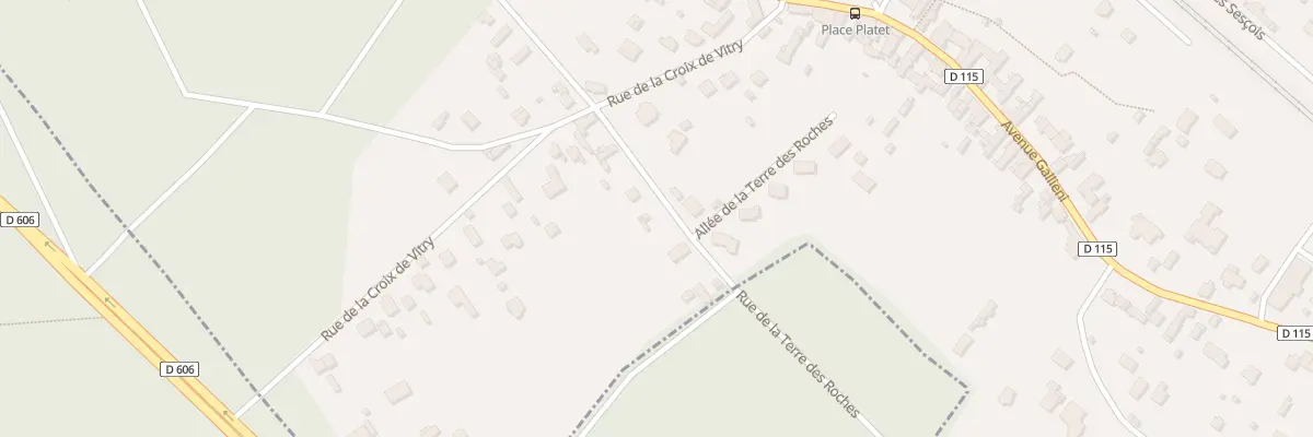 Plan du 33B Rue de la Terre des Roches à Bois-le-Roi