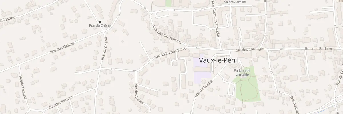 Plan du 8 Rue du Ru des Vaux à Vaux-le-Pénil
