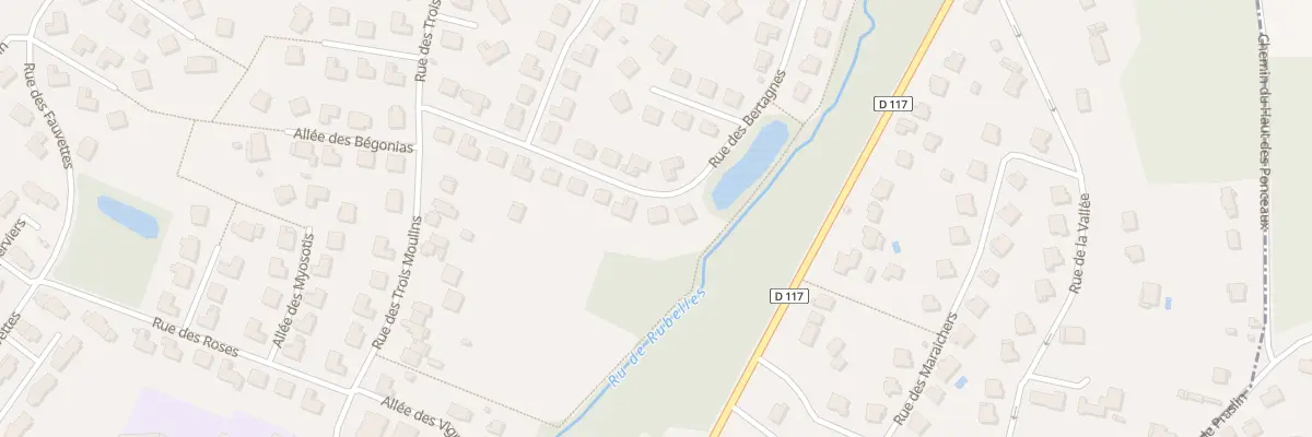 Plan du 18 Rue des Bertagnes à Rubelles