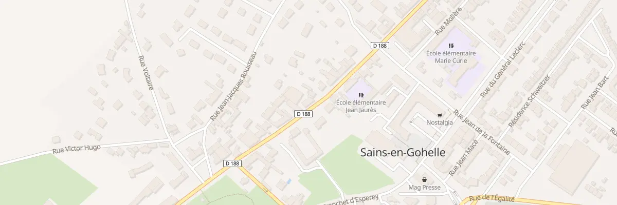 Plan du 108 Rue Jean Jaurès à Sains-en-Gohelle
