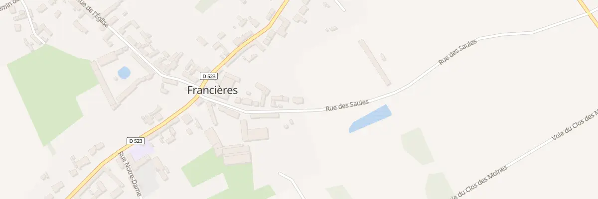Plan du 16 Rue des Saules à Francières