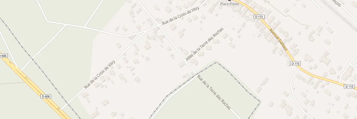 Plan du 33 Rue de la Terre des Roches à Bois-le-Roi