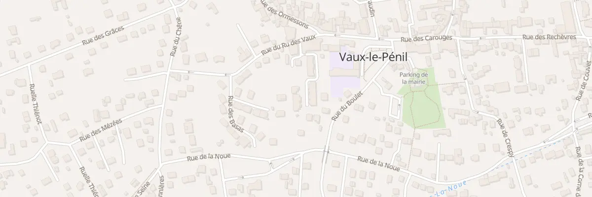 Plan du 2 Rue du Ru des Vaux à Vaux-le-Pénil