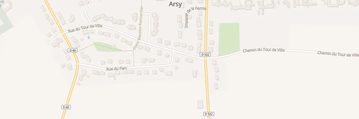 Plan du 1 Rue du Parc à Arsy