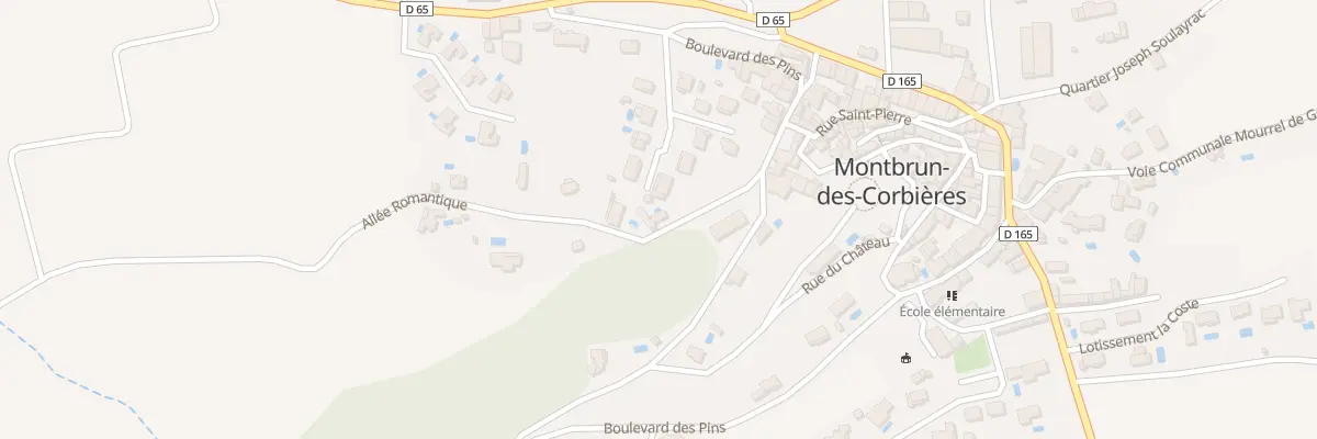 Plan du 1 All Romantique à Montbrun-des-Corbières