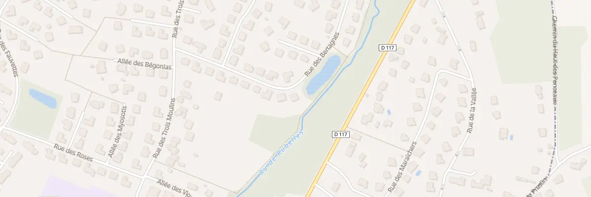 Plan du 20 Rue des Bertagnes à Rubelles