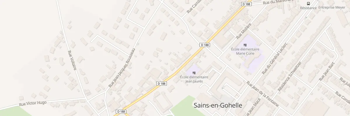 Plan du 92 Rue Jean Jaurès à Sains-en-Gohelle