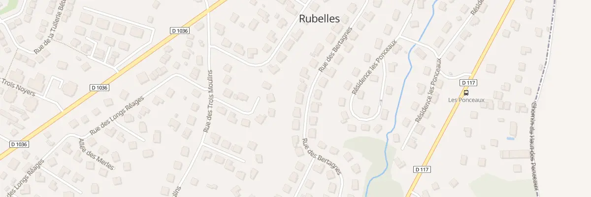 Plan du 35 Rue des Bertagnes à Rubelles