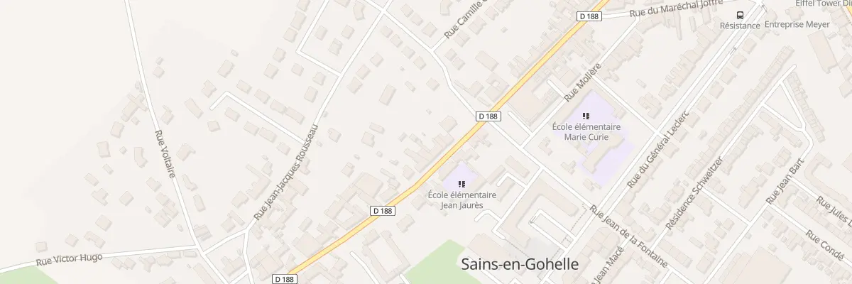 Plan du 90 Rue Jean Jaurès à Sains-en-Gohelle