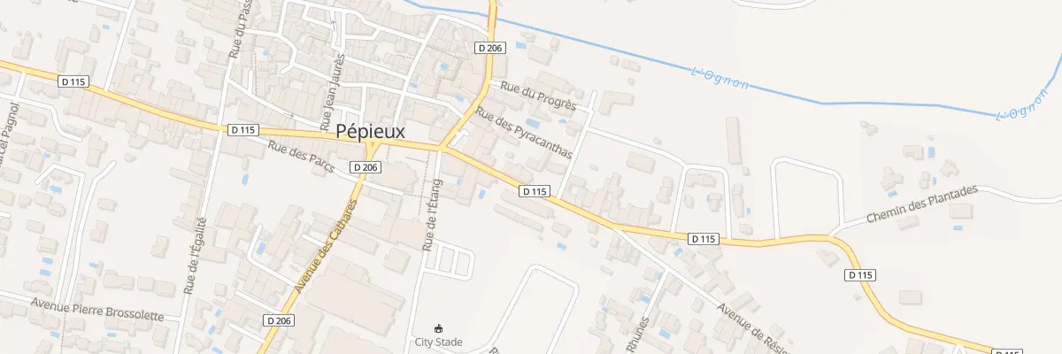 Plan du 51 Bd du Minervois à Pépieux